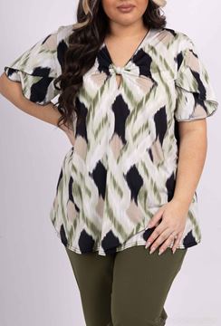 Picture of CURVY GIRL STRETCH TOP WITH HOLE